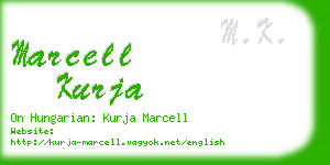 marcell kurja business card